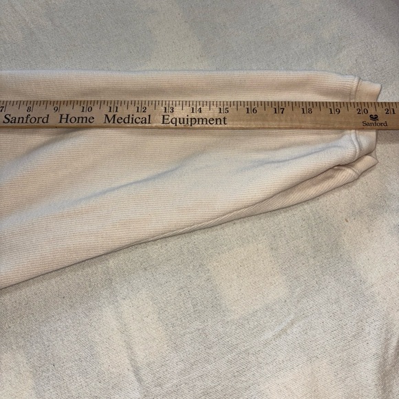 VTG‎ Disney Winnie The Pooh & Piglet Shirt Cream Embroidered Long Sleeve Waffle - Picture 6 of 9